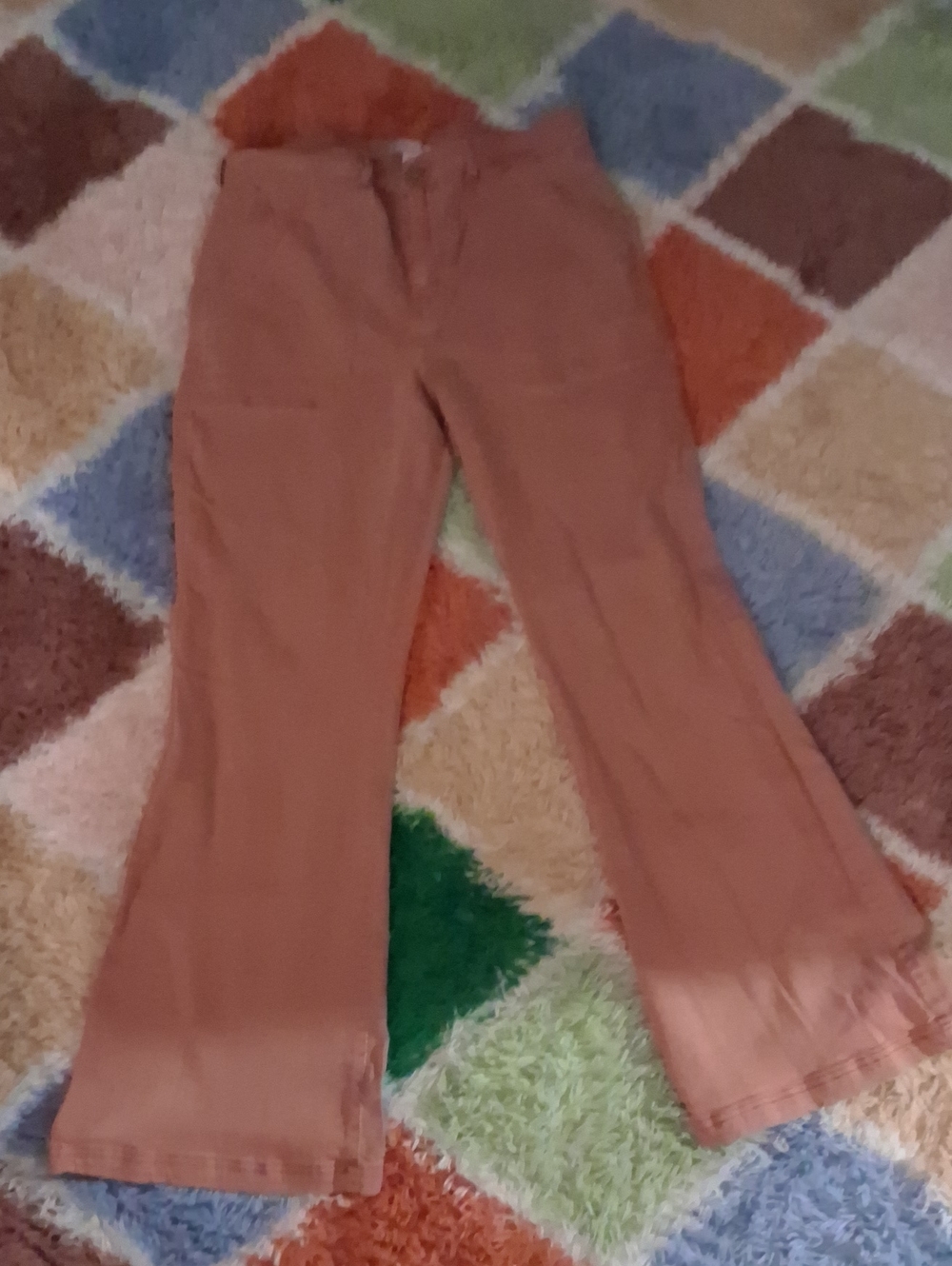 Knox Rose Flared Pants in Terracotta Rust